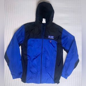 Walt Disney Windbreaker Jacket Men Medium Blue